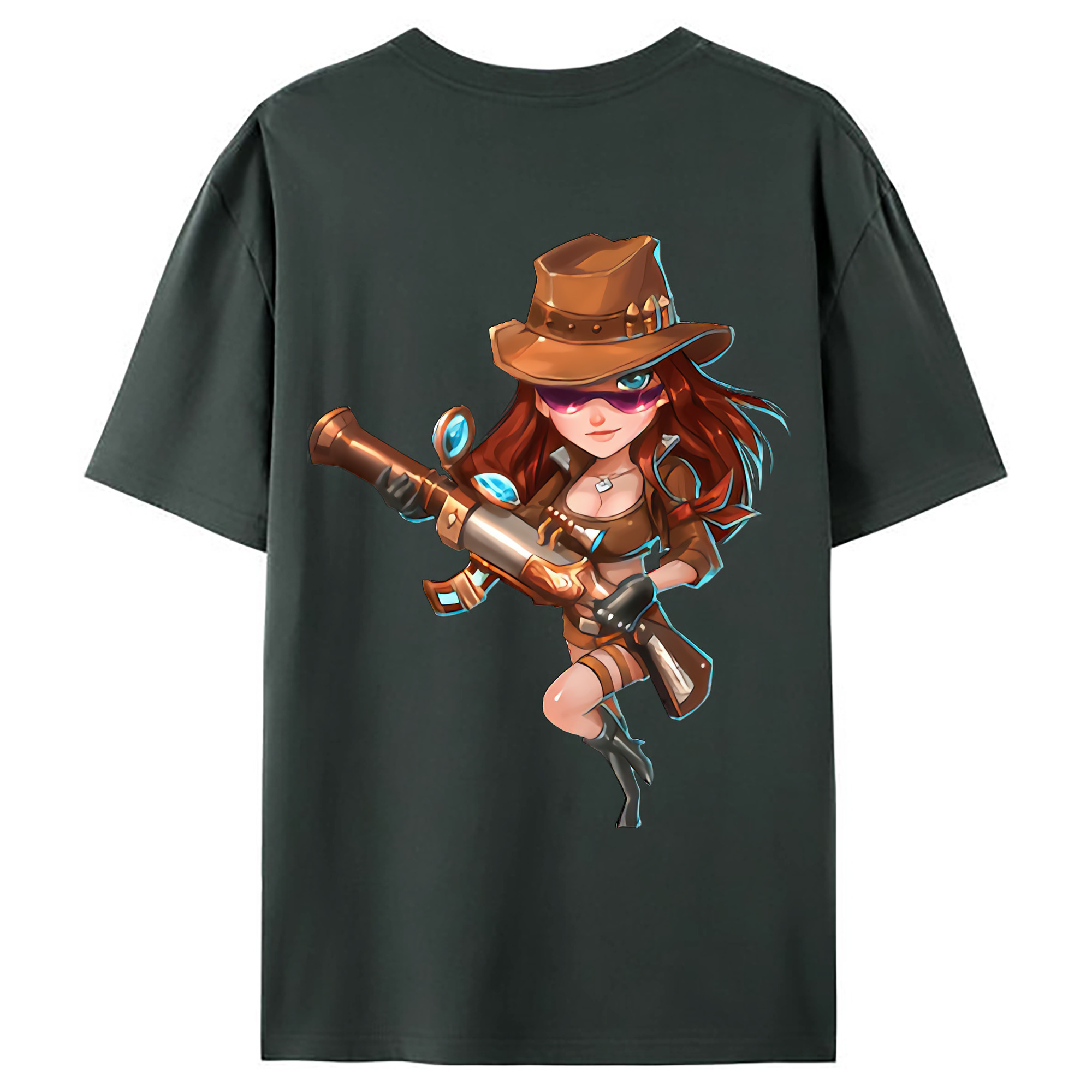 （画像用） リーグ・オブ・レジェンド League of Legends LOL 綿100％ メンズ半袖Tシャツ（バックプリント） 通気性